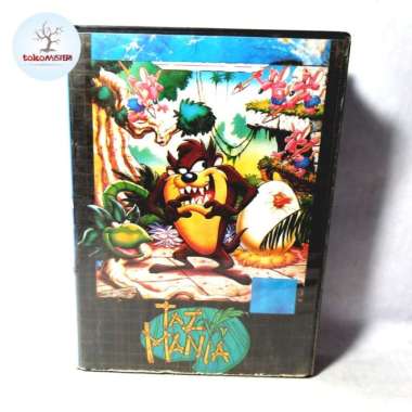 Kaset Video Games Sega Tasmanian Tazmania Taz Devil Tiny 2in1 Old Toys