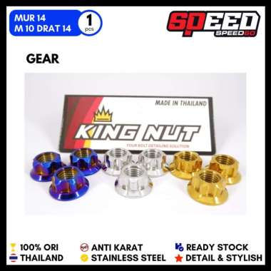 Mur 14 Baut Probolt Thailand Stainless King Nut Gear Gold