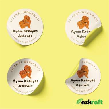 Askraft Cetak Stiker Logo Cromo A3+ Cutting A3+ No Cutting