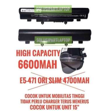 Baterai Acer Aspire E14 E5-411 E5-421 E5-471 AL14A32 ORIGINAL SLIM ORI