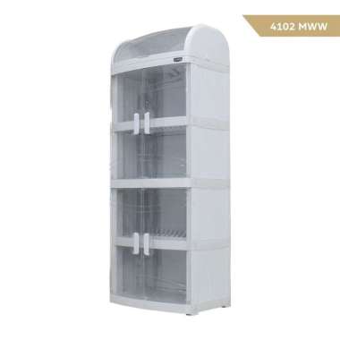[NAIBA] - Rak Piring Plastik Premium Nandos Milano 4102/4101 Mini Dishrack Naiba Putih