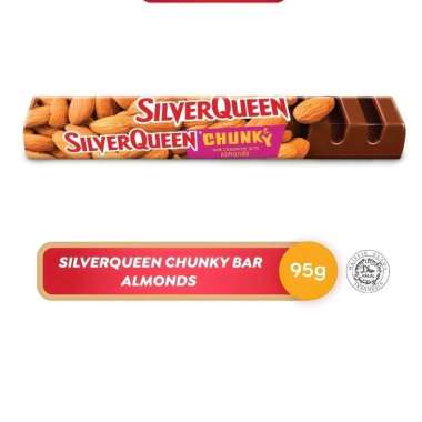 Promo Harga Silver Queen Chunky Bar Almonds 95 gr - Blibli