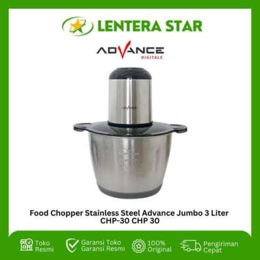 Food Chopper Stainless Steel Advance Jumbo 3 Liter CHP-30 CHP 30