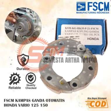 FSCM Kampas Ganda Otomatis Honda Vario 125 150 PCX Spacy Fi Kopling Only Motor Matic