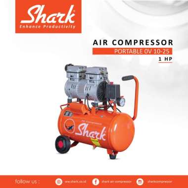 Kompressor Oilless 1Hp Shark Compressor 1 HP Tipe OV 10-25