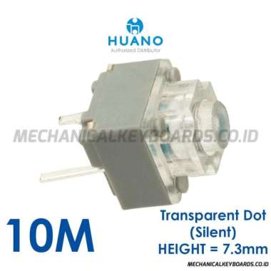 Huano Silent Mouse Micro Switch (Transparent - 7.3mm)