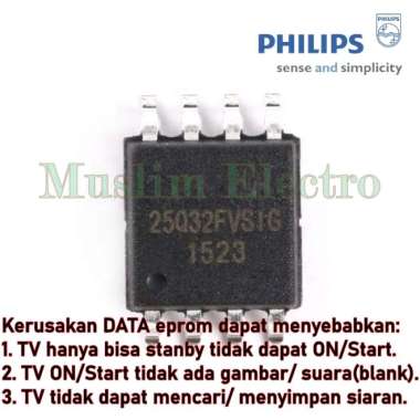 Ic Eprom Isi FW TV LED PHILIPS 39PHT4003/60 39PHT4003 Board MSD3463-T4C1