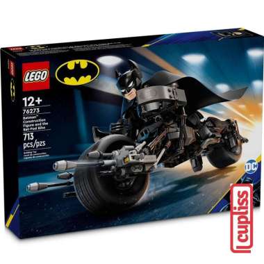 LEGO Superheroes 76273 Batman Construction Figure and the Bat Pod Bike