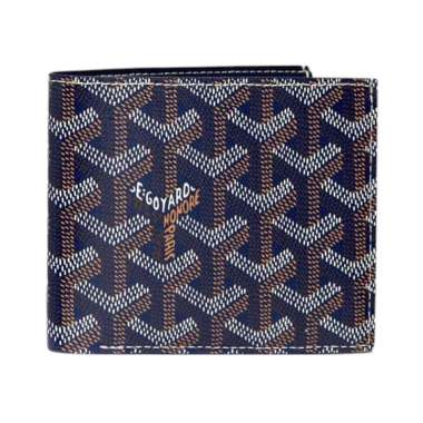 Goyard Victoire PM Bifold Wallet Navy Blue Blue