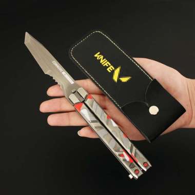 Butterfly Knife Valorant Video Game Accessories Premium Red Camo