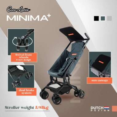 Cocolatte Minima+ Stroller Cabin Size / Kereta Dorong Bayi Navy