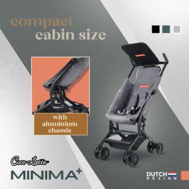 Cocolatte Minima+ Stroller Cabin Size / Kereta Dorong Bayi Gray