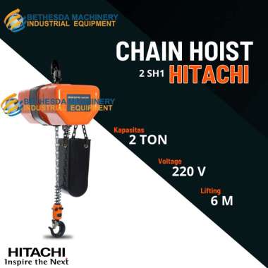 Hoist 2 TON x 6 Meter Hitachi Hoist Crane 2 TON 220 Volt