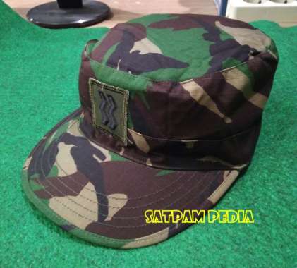 Topi Komando Loreng Malvinas Bordir - Topi Komando Prada