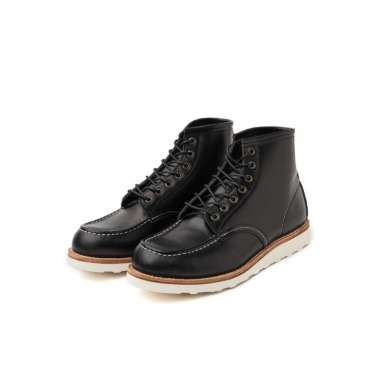 Supervice - - Boots - Sepatu Boots Moc Toe Kulit Asli 39 BLACK