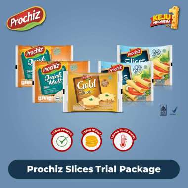 Keju PROCHIZ Slice Trial Package (Cheddar, Gold, Quick Melt)