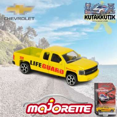 Majorette Mobil Pickup Truck Chevrolet Silverado Lifeguard Beach Patrol Kuning