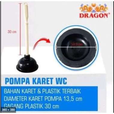 Kop Toilet WC Dragon Pompa Anti Mampet sumbat Kloset Toilet