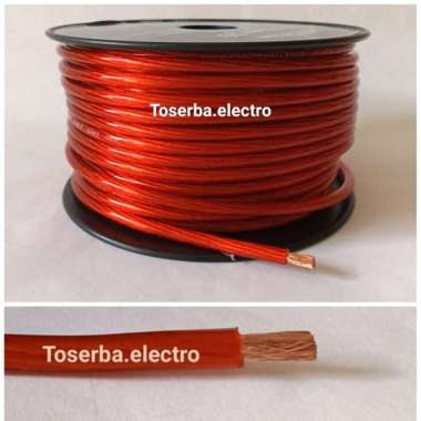 Kabel 8 AWG Setrum Power Aki Ground 8awg audio mobil Jual Meteran