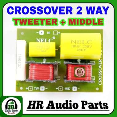 Crossover Pasif 2 Way Tweeter + Vokal NELC N-161 Treble + Middle Kit
