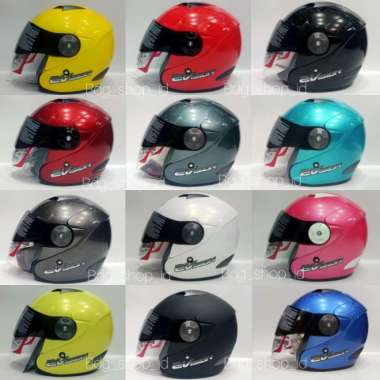 HELM KYT 2 VISION POLOS ORIGINAL M Merah