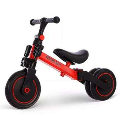 Good Boy - Good Girl Balance Bike Sepeda Balance Push Bike 3 in 1 Multi Fungsi Bisa Pedal Merah
