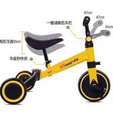 Good Boy - Good Girl Balance Bike Sepeda Balance Push Bike 3 in 1 Multi Fungsi Bisa Pedal Happy Baby