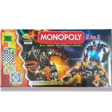 Monoli 5 in 1 Board Game Vintage Family Game Mainan Keluarga Seru Transformer
