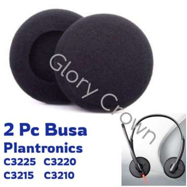 Busa Headset Plantronics C3225 C3220 C3215 C3210 Foam Spon Earpad Busa Lembut