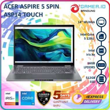 Acer Aspire 5 Spin ASP14 TOUCH I5 120U 16GB 512GB 14" WUXGA