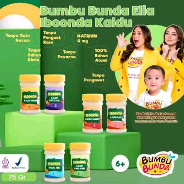 IBOONDA BY BUMBU BUNDA ELIA Kaldu Bubuk Non MSG 75gr - Kaldu Mpasi Bayi/ Kaldu Anak/ Kaldu Non Gula 