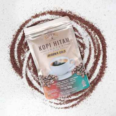 50g ARABICA GOLD biji premium Kopi Hitam Tanpa Ampas - KOFFIKU