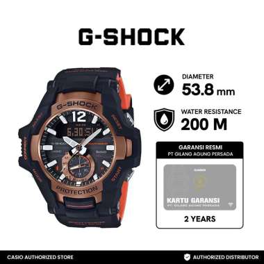 CASIO G-Shock GR-B100-1A4DR Digital Analog Jam Tangan Pria Black/Brown