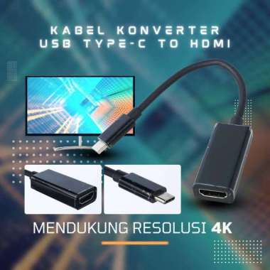 CHAOH Kabel Konverter USB Type C to HDMI 4K 15 cm MM142 Kabel Konverter Laptop Type C Portable Ac In