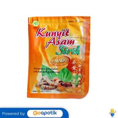 SIDOMUNCUL KUNYIT ASAM SIRIH PLUS MADU 25 GRAM SACHET