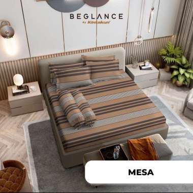 BEGLANCE Tencel Lyocell Sprei Set Fitted 180 x 200 Super Soft Premium Tinggi 40 cm - Multivarian Mes