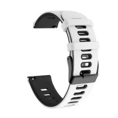 STRAP TALI JAM HUAWEI WATCH GT 3 46MM / GT3 46MM MODEL TWOTONE RUBBER - RED BLACK WHITE BLACK