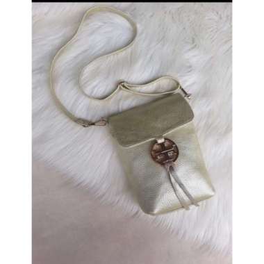 PROMO Tas hp logo tor*y Garut Bahan Premium By Aqila Fashion 14x5x21cm Gold