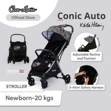 Cocolatte Conic Auto Keith Haring Black Stroller