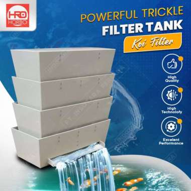 Trickle Tower Filter Koi Tanpa Media 4 Tingkat - HORBO HTK-1000