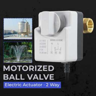 NBCJ Brass Motorized Ball DN15 Valve Type Electric Actuator 2 Way