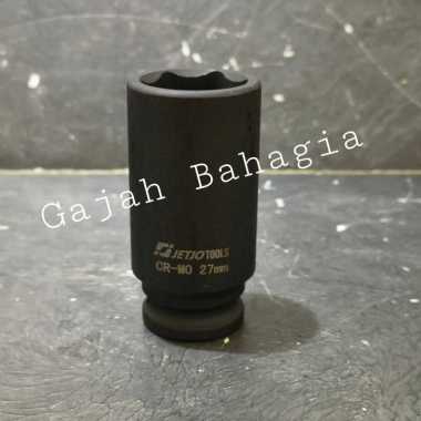 Mata sok impact panjang DR 1/2" 27mm Socket Kunci shock 27 MM Long