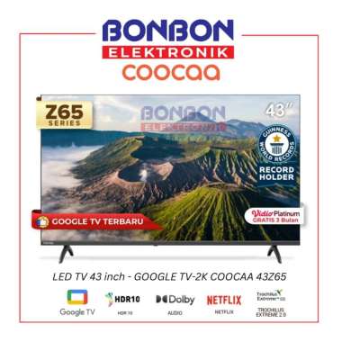 COOCAA LED Smart TV 43 inch 43Z65 GOOGLE TV 2K Z65 Series