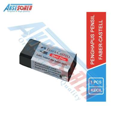 Aksesoren Penghapus Pensil Kecil Faber Castell [1 Pcs] / Stip 2B Eraser Pencil Hitam Putih / Hapusan