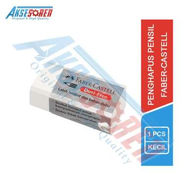 Aksesoren Penghapus Pensil Kecil Faber Castell [1 Pcs] / Stip 2B Eraser Pencil Hitam Putih / Hapusan