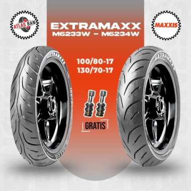 Paket Ban Tubles Motor Sport MAXXIS EXTRAMAXX 100/80 - 130/70 Ring 17