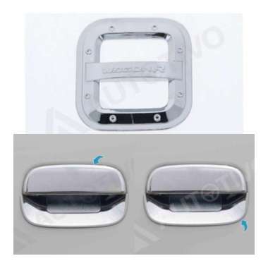 Paket outer handle tank cover chrome JSL Karimun wagon R variasi mobil Terbaik