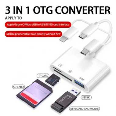 AKIN Card Reader 5in1 MicroUSB OTG SD Card MicroSD USB 3.0 Lightning