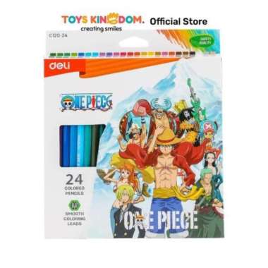 Toys Kingdom Deli Set 24 Pcs Pensil Warna One Piece Ec12024