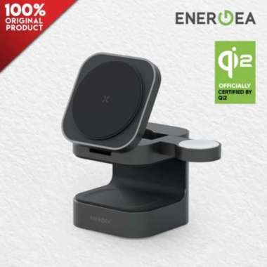 Energea Magcube Qi2 Wireless Charger Fold 3in1 Fast Charge - Original
